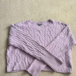 Wild Fable Lilac Cable Knit Sweater